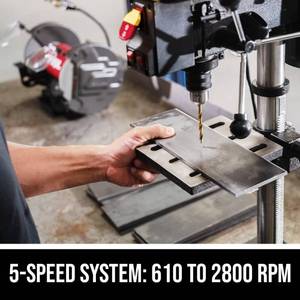 lot 1 image: Skil 6.2 Amp 10 5-Speed Benchtop Drill Press