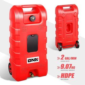 lot 4 image: DNA Motoring 58L Portable Fuel Caddy Tank Container