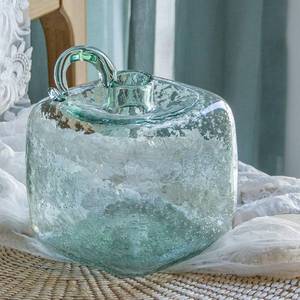 lot 19 image: Haetingcare Hand Blown Glass Money Jar