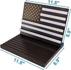 lot 20 image: 11 Row Military Challenge Coin Display Stand Holder