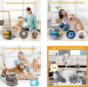 lot 22 image: Efisday Dog Hair Vacuum and Grooming Kit
