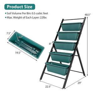 lot 36 image: TMEE Raised 5 Tier Garden Bed