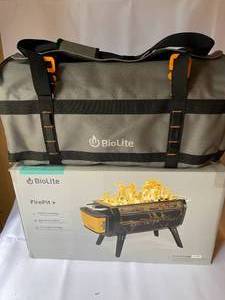 lot 217 image: Biolite Fire Pit Plus Blue Tooth Enabled with Case - NEW