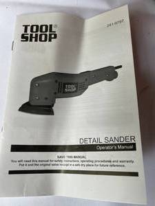 lot 230 image: Tool Shop Detail Sander Model 241-9797