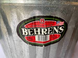 lot 249 image: Galvanized Behrens 10 Gallon Waste Can