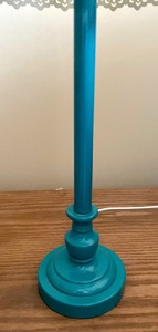 lot 97 image: Aqua Blue Table Lamp