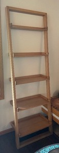lot 27 image: Decorative Wooden Ladder Shelf
