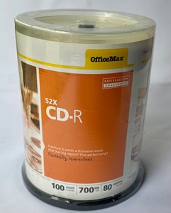 lot 311 image: CD Clock, Blank CDs and CD Cases