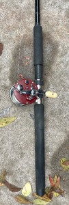 lot 327 image: Shimano Triton Down Rigger Fishing Rod and Penn Peer Reel