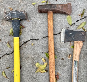 lot 329 image: Axes, Sledgehammer and More