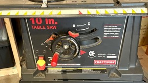 lot 333 image: Craftsman 10 Inches Table Saw with Stand