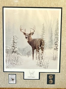 lot 340 image: Two Framed Leo Stans Collectors Edition Wildlife Prints