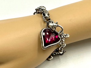 lot 271A image: Brighton Heart Shaped Charm Bracelet