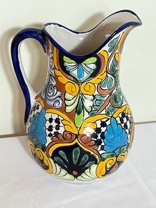 lot 9 image: Mexican Pottery Pitcher