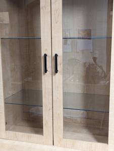 lot 107 image: Glass Front Display File Cabinet