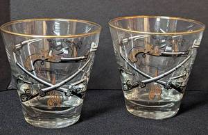 lot 116 image: Vintage Libbey Shotgun Cocktail Glasses