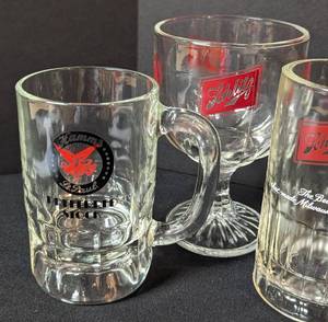 lot 122 image: Vintage Beer Glasses and Pitcher