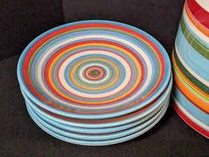 lot 132 image: Colorful Target Home Ceramic Dishes and Pitcher
