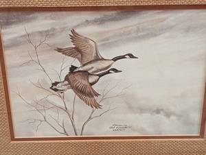 lot 297 image: Three Framed Duck Prints