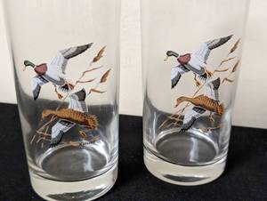 lot 414A image: Vintage Raedeke Glasses and Coaster Set