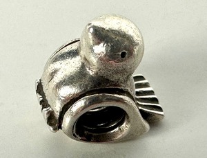 lot 426 image: Pandora Sterling Silver Duck Charm