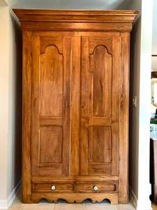 lot 4 image: Antique Primitive Armoire