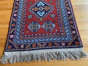 lot 36 image: Runner Sized Rug with Geometric Designs