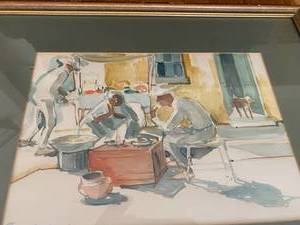 lot 100 image: Framed Art