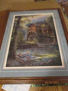 lot 73 image: Afternoon Leisure 1993 framed and...