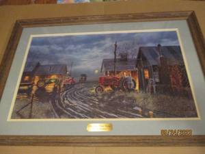 lot 75 image: Starting Them Young framed and do...