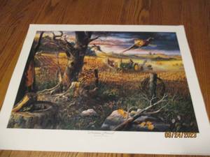 lot 76 image: Out to pasture framed and double ...