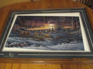 lot 84 image: A Helping Hand framed and double ...