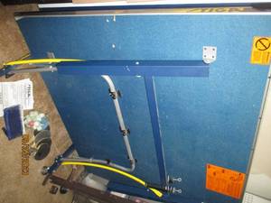 lot 118 image: Tiga fold up ping-pong table on whe...