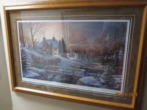lot 128 image: Heading Home framed, double matte...