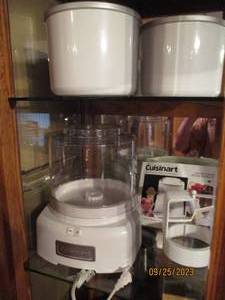 lot 144 image: Cuisinart Ice cream maker with manu...