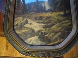 lot 145 image: Vintage nature print in frame with ...