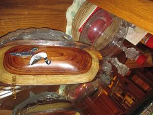 lot 147 image: Collection of glass and wood servin...