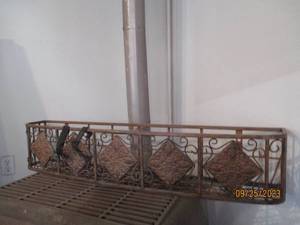 lot 203 image: 47 Decorative heavy metal window h...