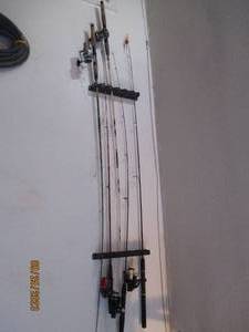 lot 11 image: Lot of assorted fishing rods and reels