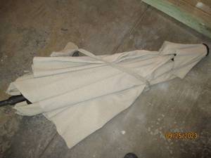 lot 223 image: 9-10ft outdoor Patio umbrella (no b...