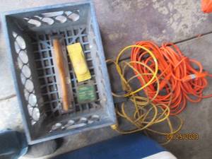 lot 249 image: plastic crate containing assorted e...