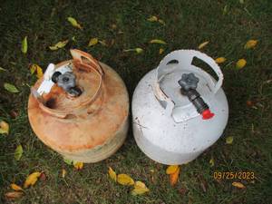 lot 255 image: 2-empty propane cylinders...