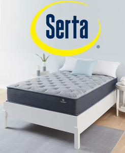 lot 9 image: Brand New Serta Lux Chamblee Firm King Mattress