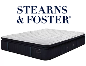 lot 10 image: Brand New Stearns & Foster Estate Series Hurston Luxury Plush Pillow Top King Mattress