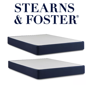 lot 11 image: Brand New Lot of Two - Stearns & Foster 9 Twin XL Box SpringFoundations - For A King Mattress