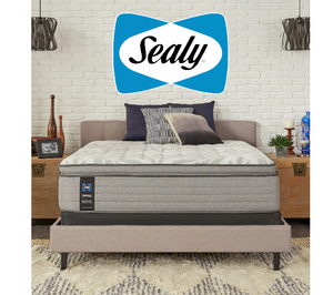 lot 14 image: Sealy Posturepedic Silver Pine 14 Soft Euro Top Queen Mattress