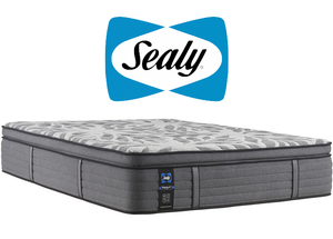 lot 17 image: Brand New Sealy Premium Posturepedic Satisfied II Plush Pillow Top Full Mattress