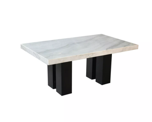 lot 18 image: Macys Camila 70 Rectangle Marble Dining Table Top