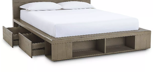 lot 28 image: Macys Brandon Storage King Bed Platform