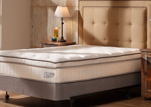 lot 1 image: Denver Mattress Company  Madison Plush 13 Euro Top Queen Mattress